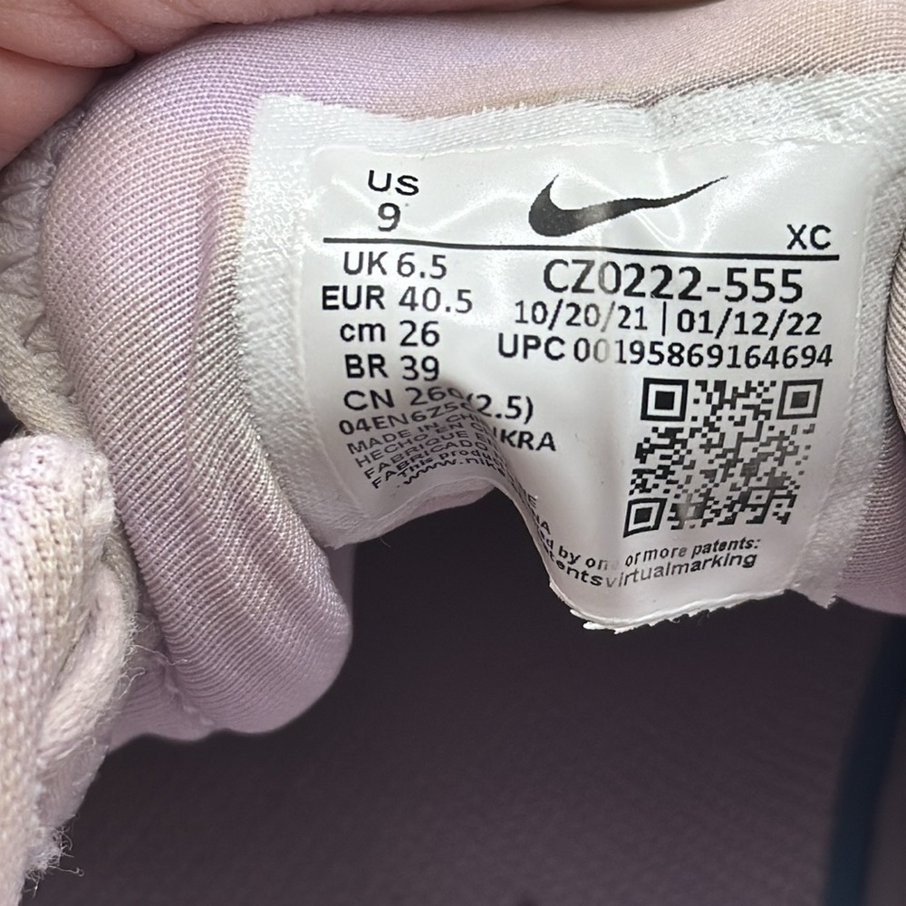 Women’s Nike Court Air Zoom Vapor Pro Doll Amethyst Wave Size 9 CZ0222-555 - Picture 7 of 7